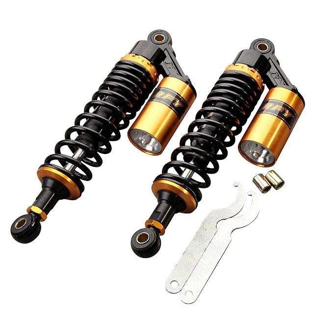 RFY Motorcycle Air Shock Absorber Rear Suspension General Motors for Kawasaki Honda Yamaha Suzuki