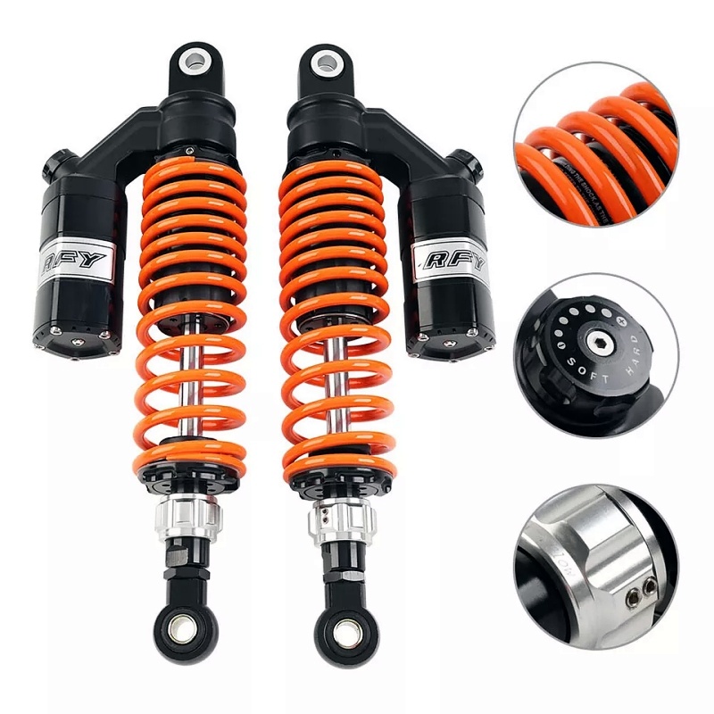 340MM Shock Absorber For HONDA CD250 YAMAHA XMAX 125CC XRM WAVE SMASHRAIDERJ XRM 125 110 Smash